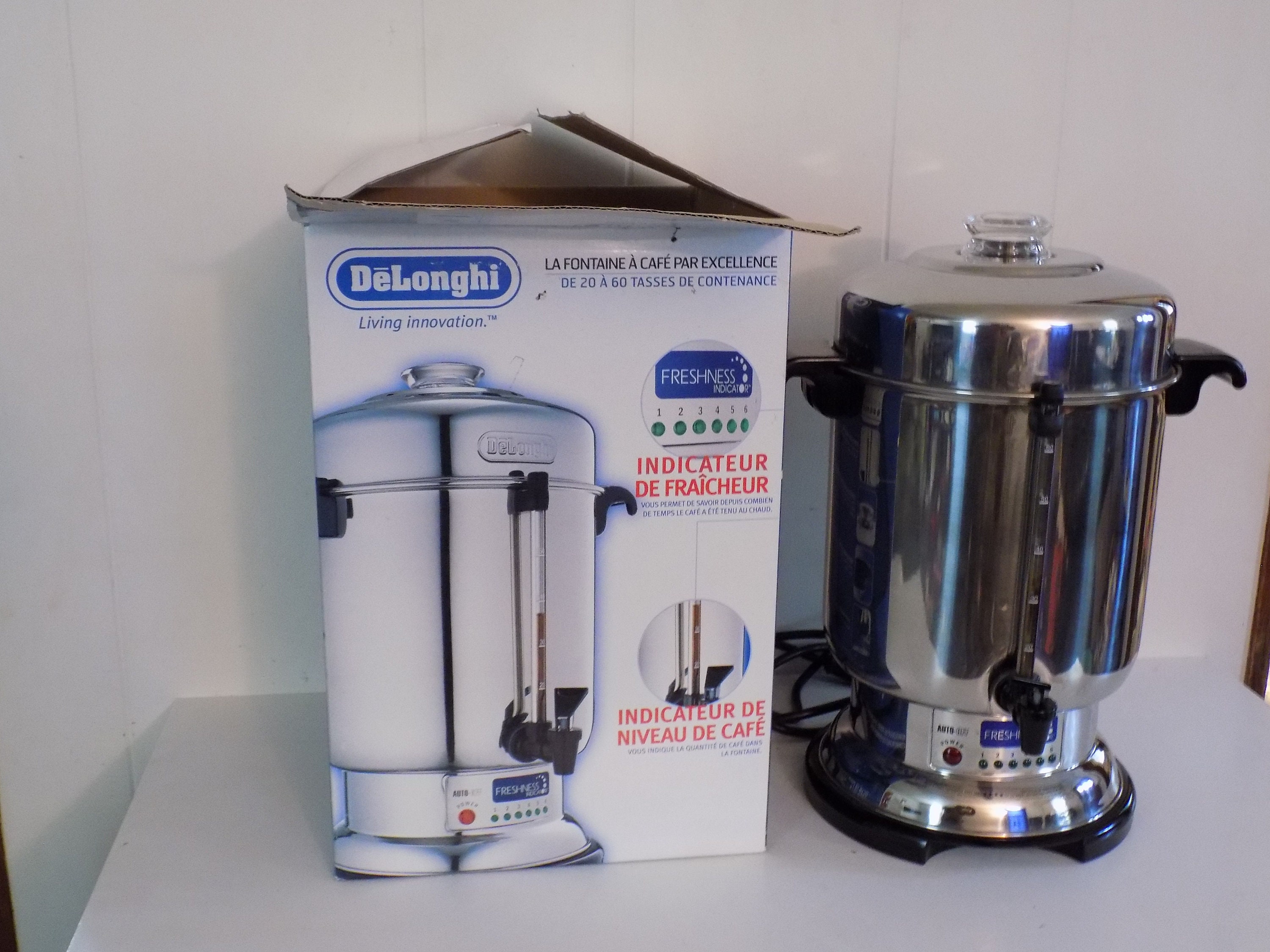 DeLonghi DCU60 20-60 Cup Stainless Steel Commercial Coffee Maker