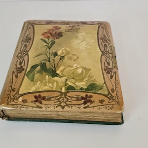 Antique Celluloid Photo Album With Cabinet Cards