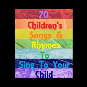 70 músicas e rimas para cantar para seu filho Pdf, Diversão educacional Artesanato infantil-Pré-escola-Escola em casa SlNG Along Songs-Pdf digital instantâneo