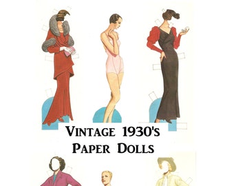 1930s paper dolls