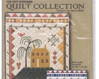 56 x 76 Willow Tree Hill Lap Quilt Pattern & Wall Hanging City Stitcher Quilt Collection #18  by Janet Miller 2002 Vintage Pattern