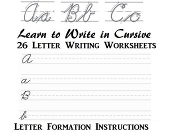 cursive writing book etsy australia