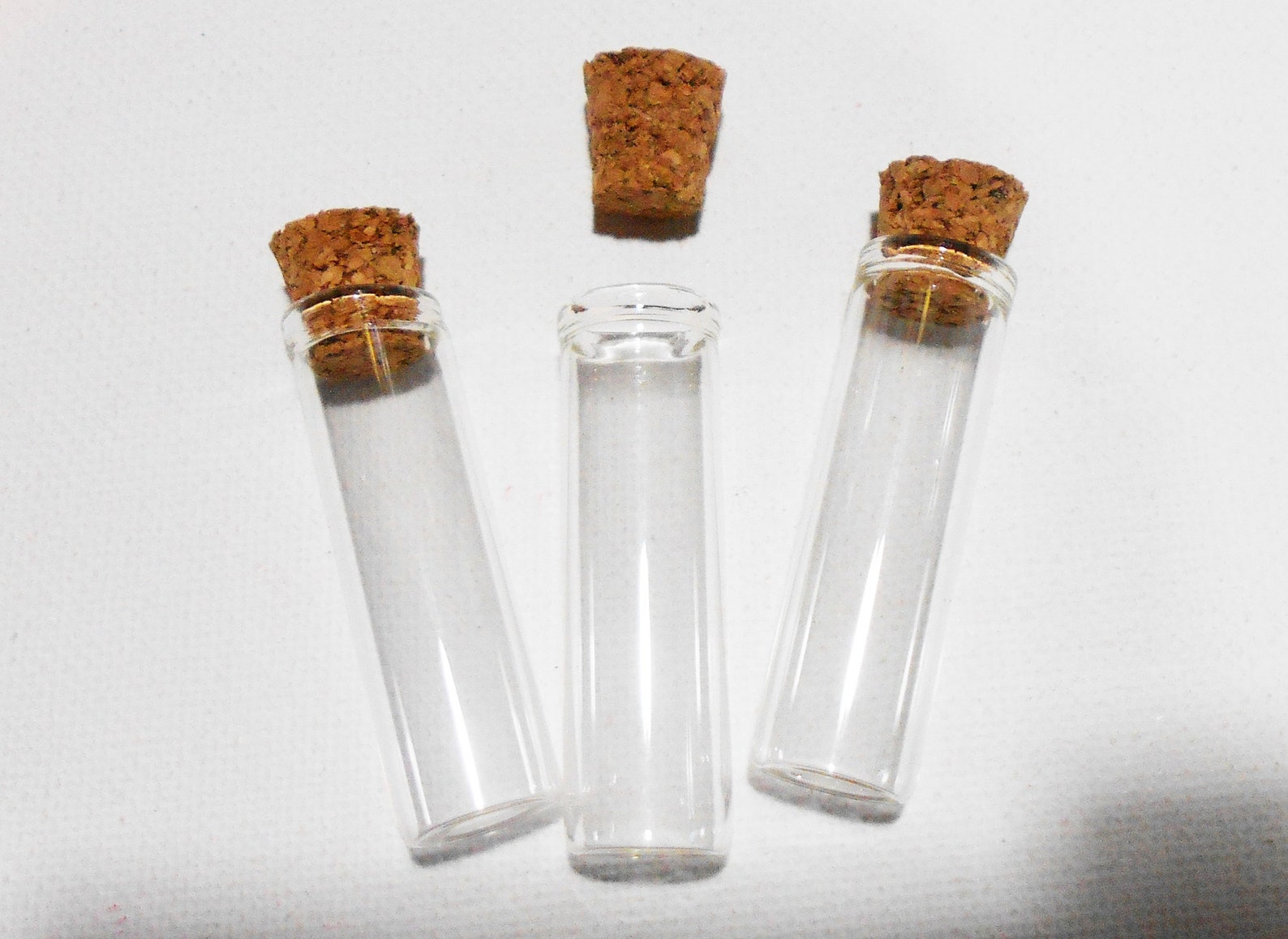 Mini Glass Vials With Real Corks 3 Pack 3ml Glass Potion Etsy