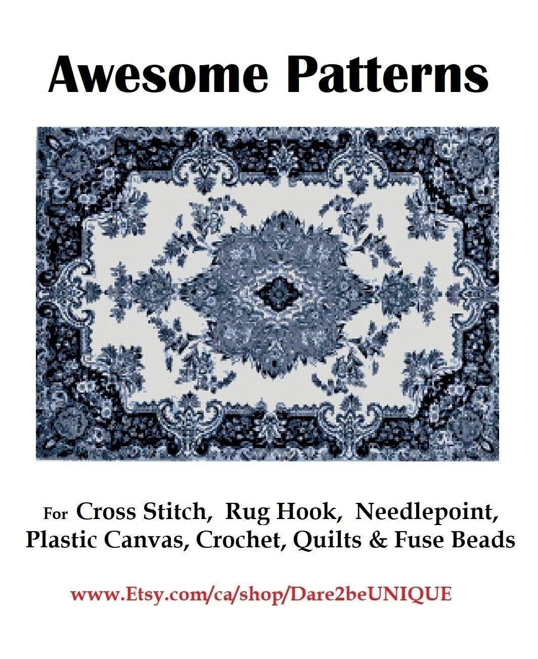 Buy Blue Crochet Rug Online In India -  India