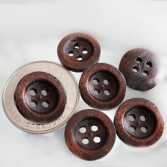 Brown Generic Buttons 15mm