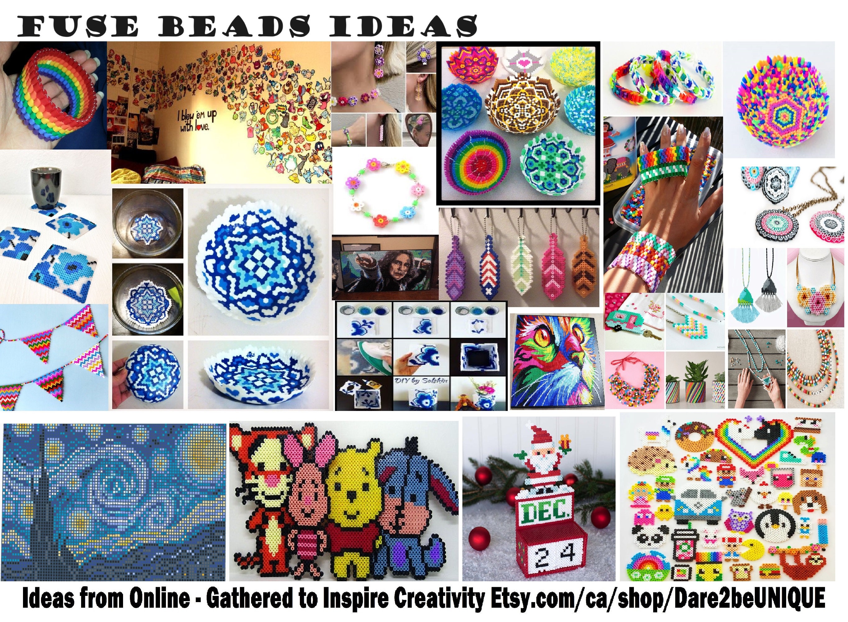 LINKABLE Pegboards for Perler-hama-pyssla-nabbi-melty-fuse Beads-large  14.6cm Clear Plastic Peg Boards-pixel Art-kids Crafts-supply Destash 