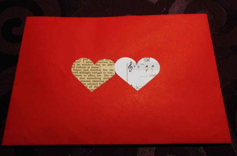 150 Romantic Confetti Hearts Vintage Book Page Hearts Etsy