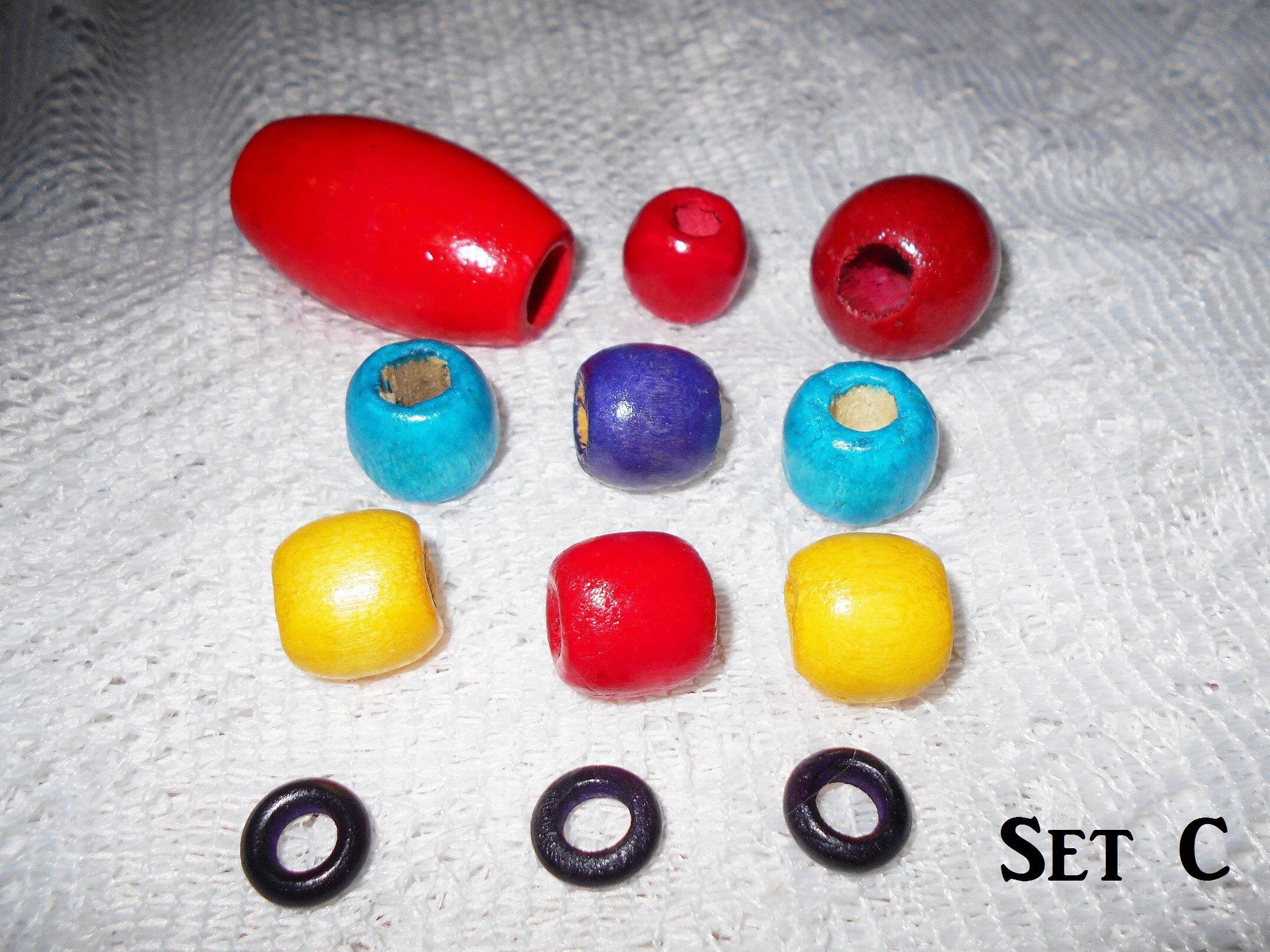 Set of 12 Wood Hair Beads Dread Beads Dreadlock Jewelry Etsy