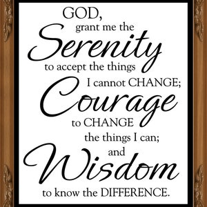 Serenity Prayer PATTERN-Counted Cross Stitch-Plastic Canvas-Rug Hooking-Needlepoint Tapestry-Crochet-DiY Wall Art Decor-Instant DIGITAL Pdf