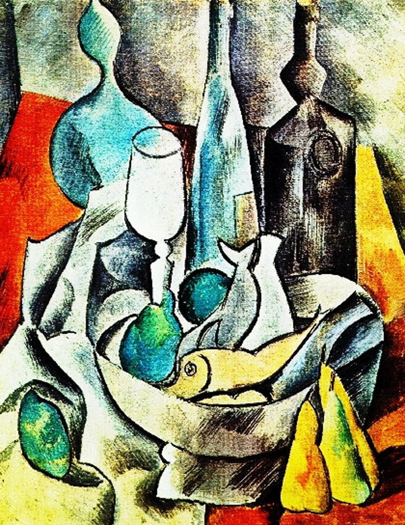 Plastic Canvas Needlepoint Tapestry /& Rug Hooking Patterns Digital Download Pdf DIY Masterpiece 4 Picasso Art PATTERNS for Cross Stitch