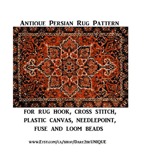 Antique Persian Afshar Rug Featuring Diamonds Pattern