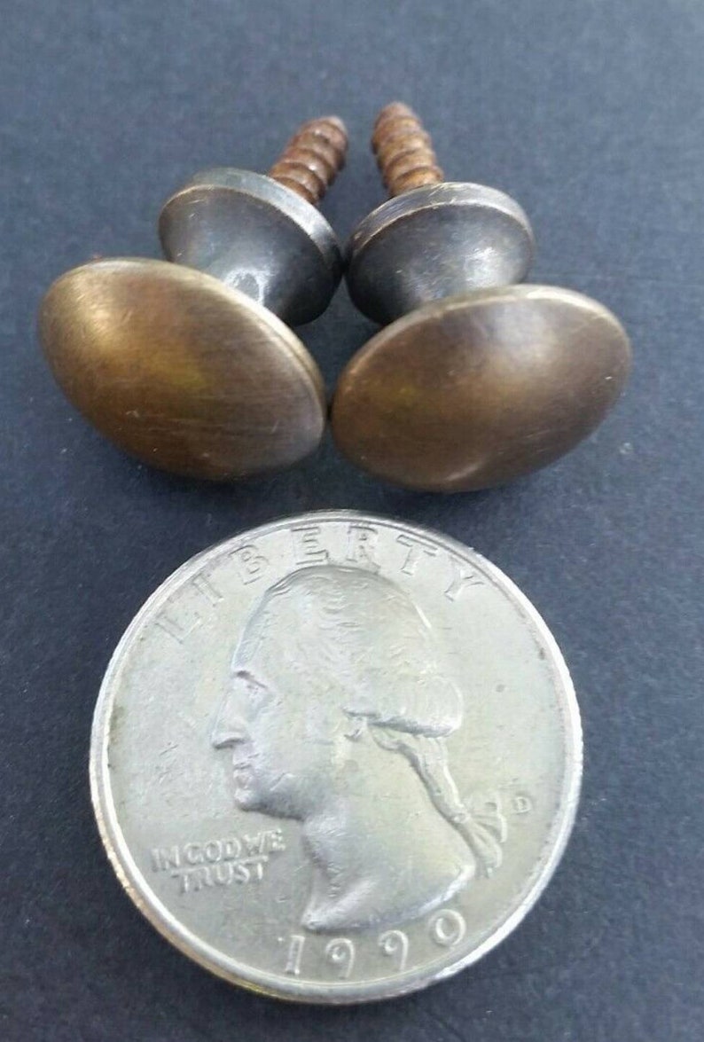 2 X SMALL Antique Vintage Style Barrister Bookcase Knobs Etsy