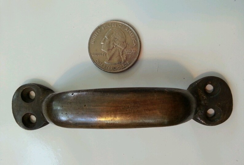 4 x Solid Brass Antique Strong File Trunk Handles 3 Etsy