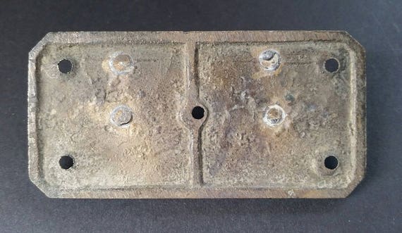 Lot Set Of 2 Antique Trunk Pull Drop Handle Trap Door