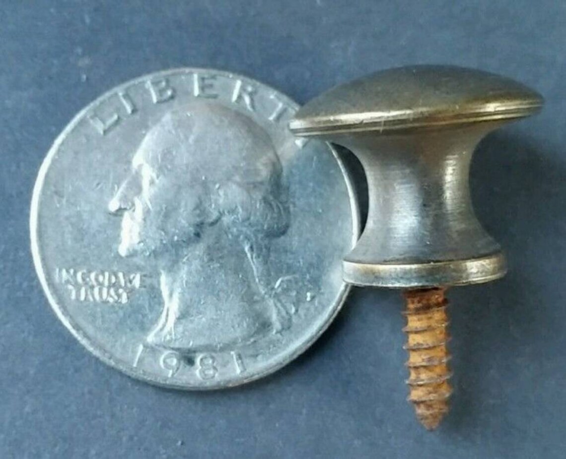 4 Antique Vintage Style Barrister Bookcase Knobs 3/4 Etsy