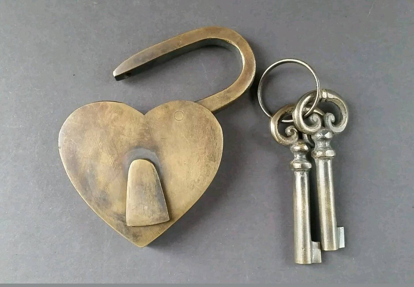 Compassion Lock Heart Shaped Love Lock, Commitment Lock, Paris Bridge Lock, Valentine ...
