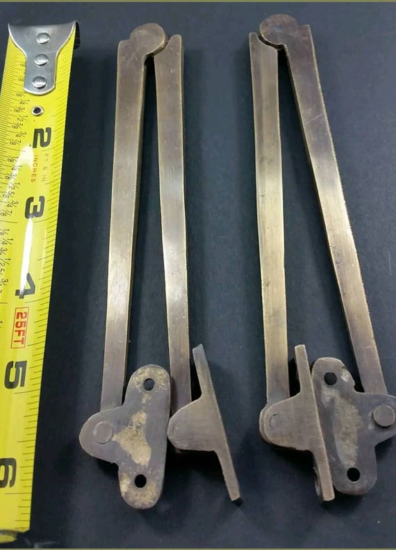 Salvage Antique Drop Front Desk Hinges Or For Old Trunk Box Lid