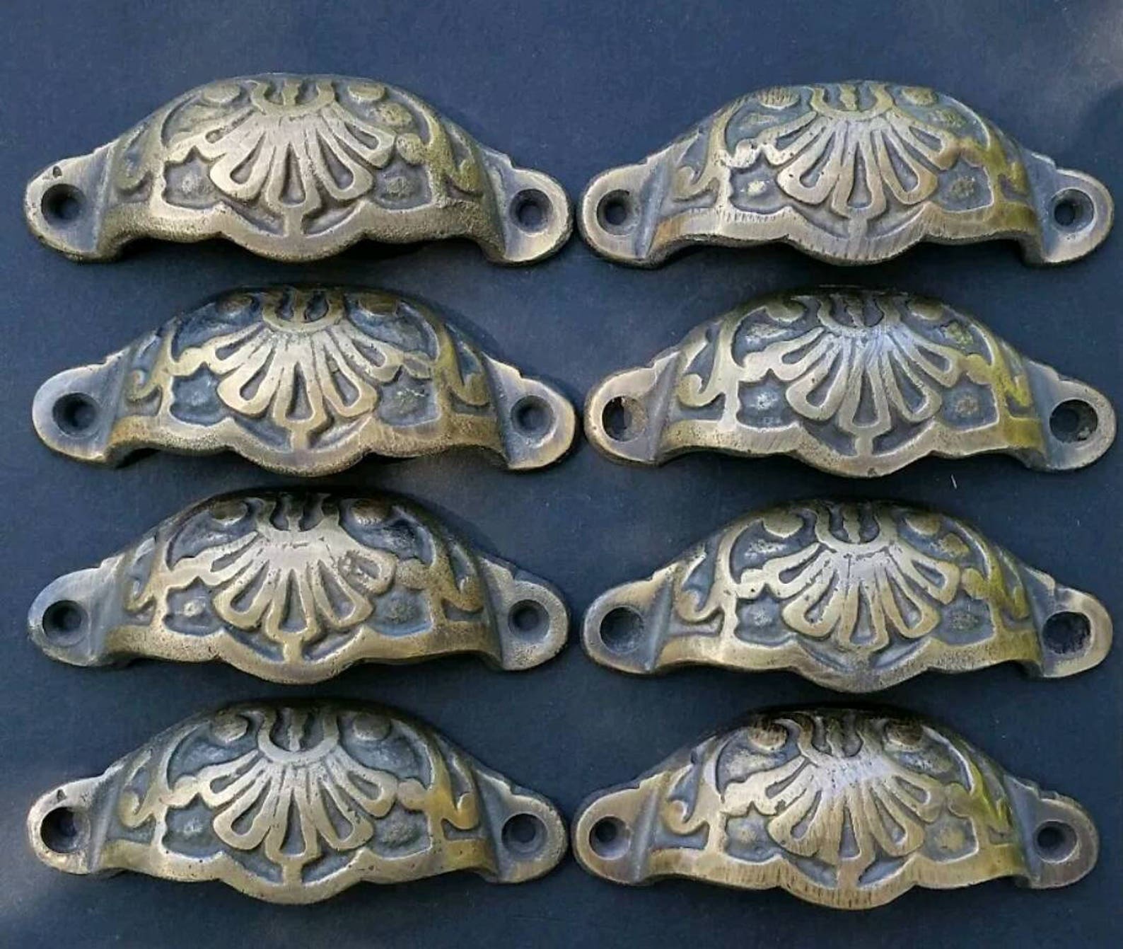8 X Apothecary Drawer Bin Pull Handles 39/16 Etsy