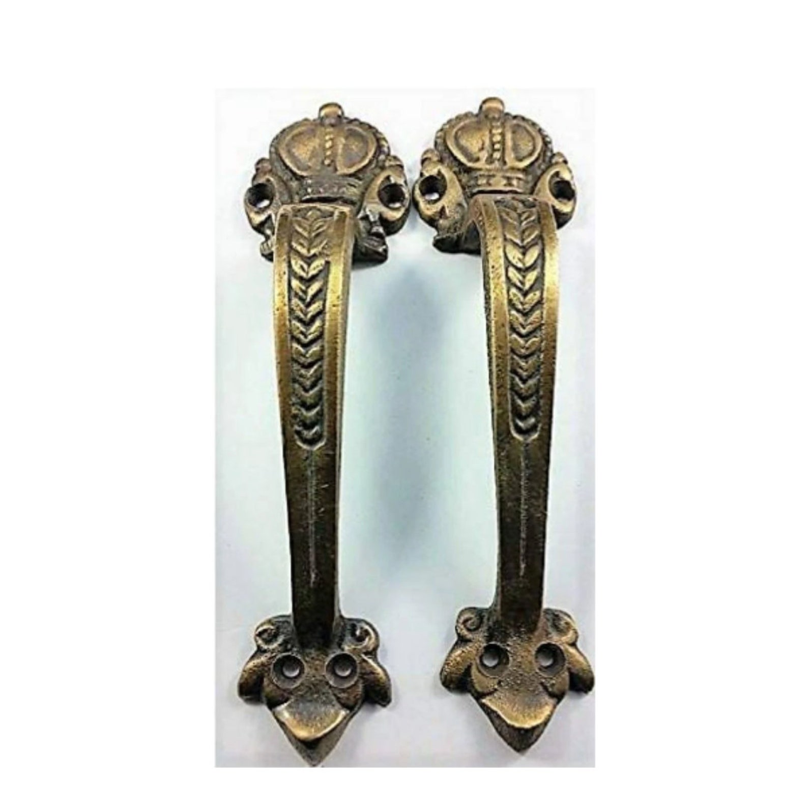2 Solid Brass Vintage Antique Style Large Strong File - Etsy