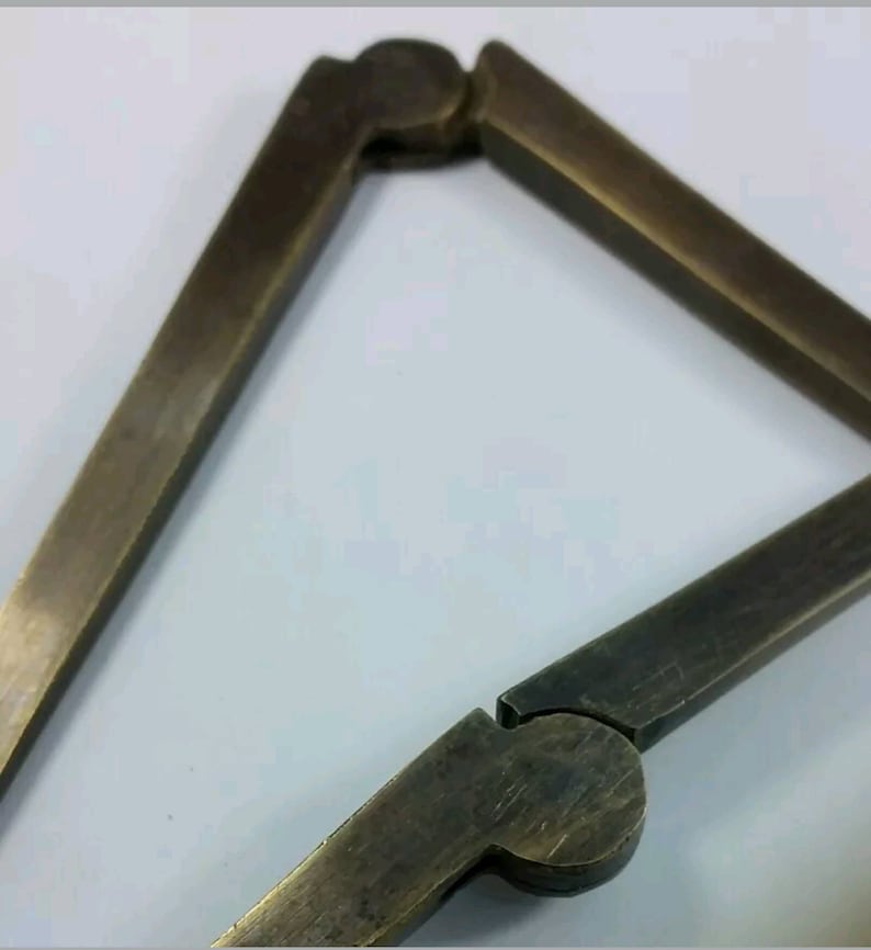 Salvage Antique Drop Front Desk Hinges or for Old Trunk Box Lid Long 5 12 #X26