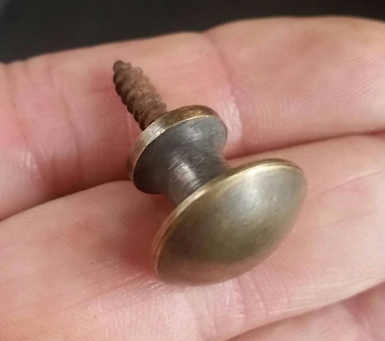 2 X SMALL Antique Vintage Style Barrister Bookcase Knobs Etsy