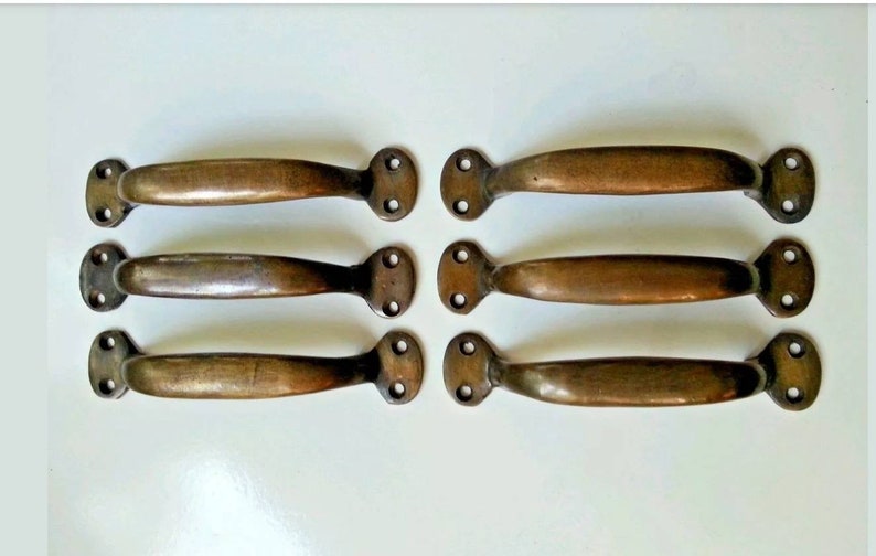6 Solid Brass Antique Style Large Strong File Handle Etsy