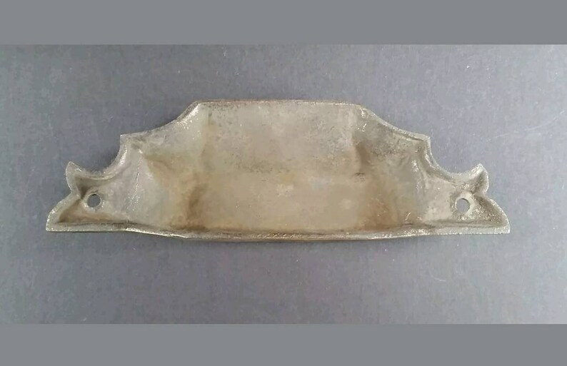 6 antique vintage brass Victorian Apothecary Bin Pull handles 4-916 #A6