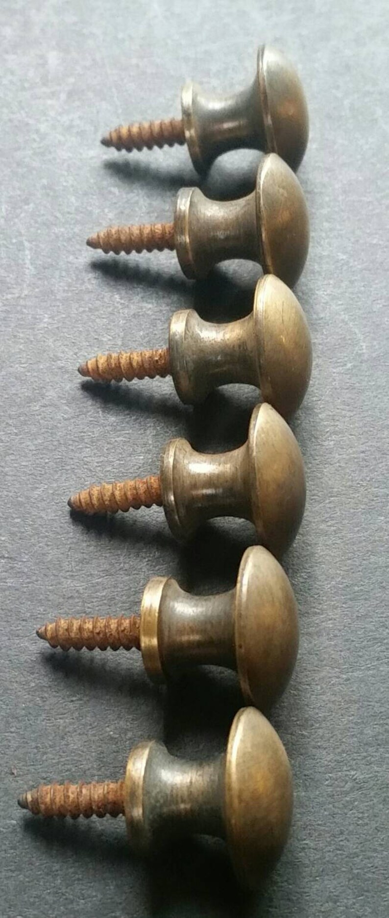 6 X SMALL Antique Vtg. Style Barrister Bookcase Knobs Pulls Etsy