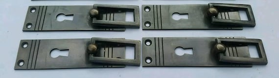 key hole 2/" #H27 4 Antique Style Arts and Crafts Mission Brass Handles Pull w