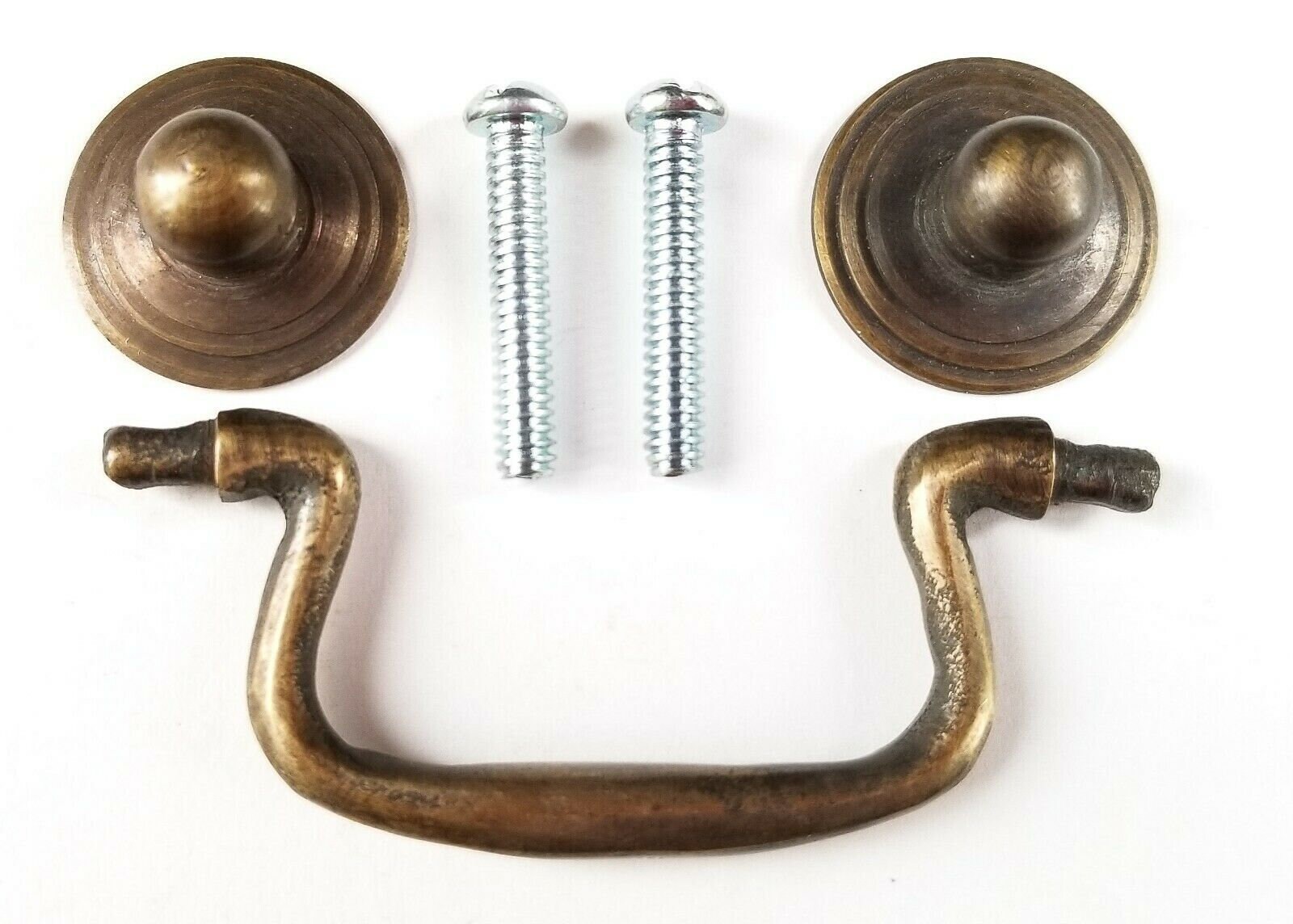 4 X Ant.style Brass Swan Neck Bail Pull Drawer Handles Etsy Australia