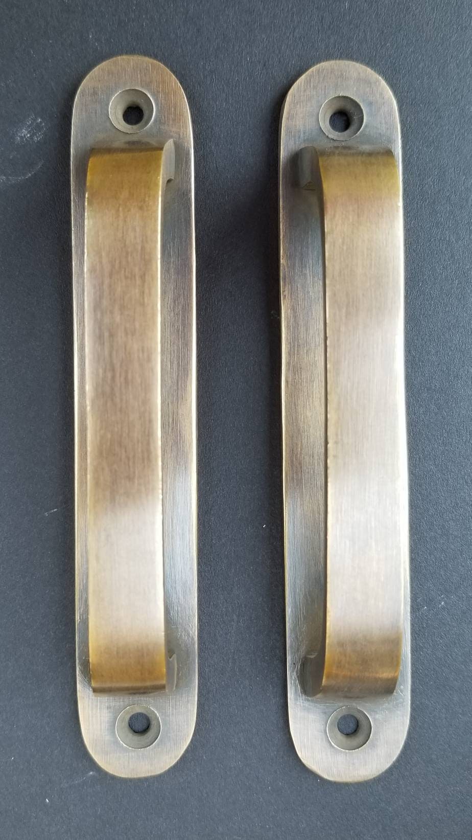 2 Antique Style Brass Trunk Handles strong Tool Etsy