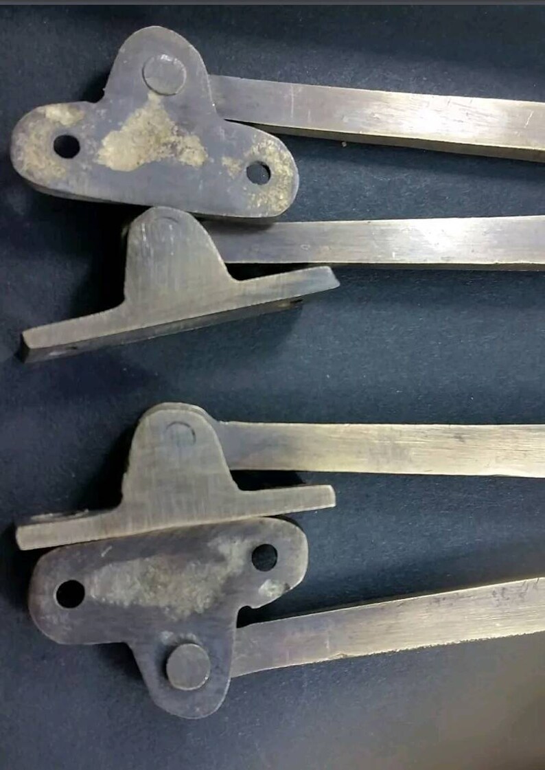 Salvage Antique Drop Front Desk Hinges or for Old Trunk Box Lid Long 5 12 #X26
