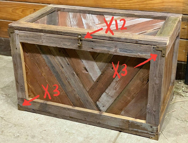 4 X Rare Square Antique Style Industrial Solid Brass Box Chest Corner ...