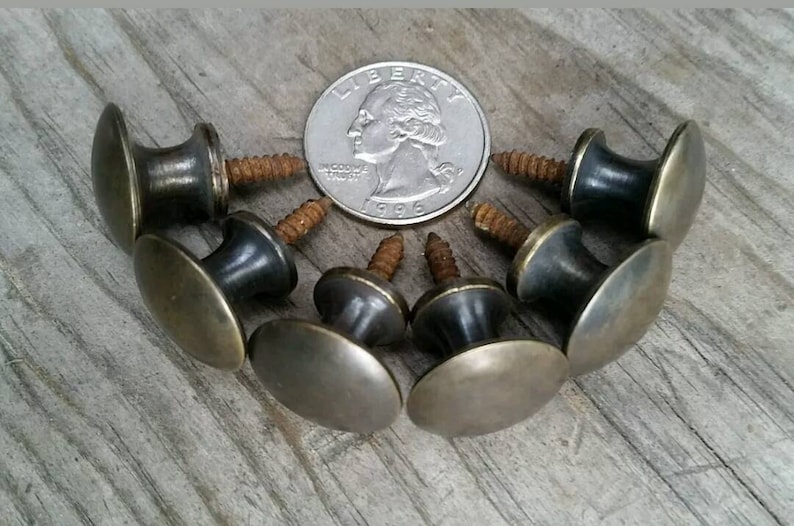 10 Antique Vintage Style Barrister Bookcase Knobs 3/4 Etsy