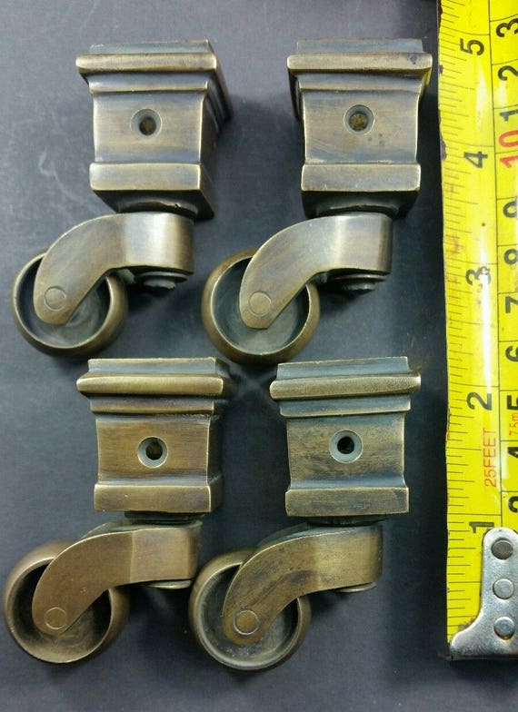 Sale > square brass furniture leg caps > in stock