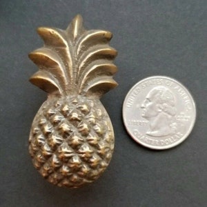 Solid Brass, Tropical, PINEAPPLE, Cabinet Furniture, Kitchen, Drawer, Handle, Knob, Pulls, Gift, Welcome symbol #K17