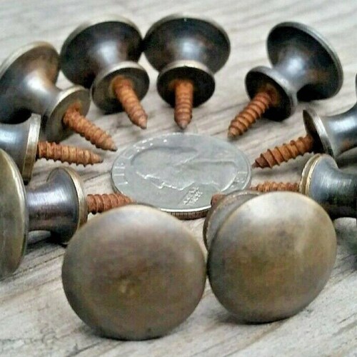 2 X SMALL Antique Vintage Style Barrister Bookcase Knobs Etsy