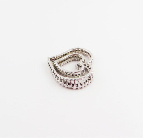 Genuine Ruby Large Cluster Double Open Heart Ster… - image 3