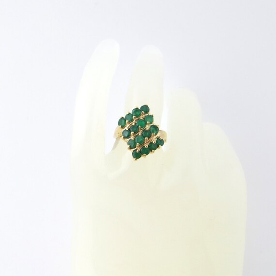 Genuine Gorgeous Green Emerald,Rhombus Shape Clus… - image 4