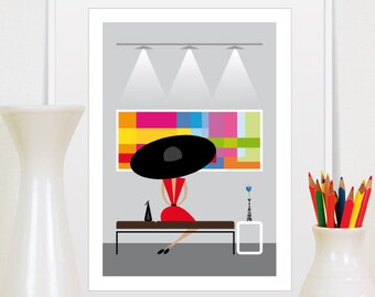 Modern Wall Art Home Gallery Poster Print Decor Retro Poster Scandinavian Modern