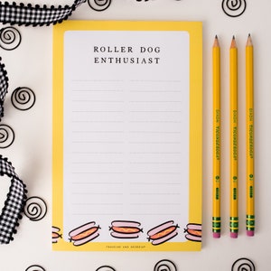 Roller Notepad Hot Dog Notepad - Etsy