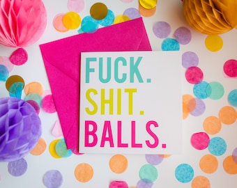 I'm So Sorry Card: Sweary Adult Greeting Card