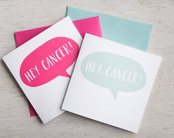 Cancer Greeting Card, Fuck Cancer, Friend with Cancer, Cancer Sucks, Snail Mail, Cancer Patient, Greeting Card, Cancer Diagnosis