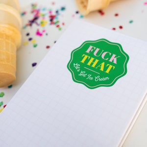 Ice Cream To-Do List Notepad: Funny Summer Stationery Gift