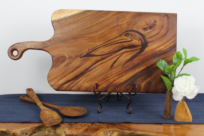 Extra Large Live Edge Handled Charcuterie Board  Cutting image 4