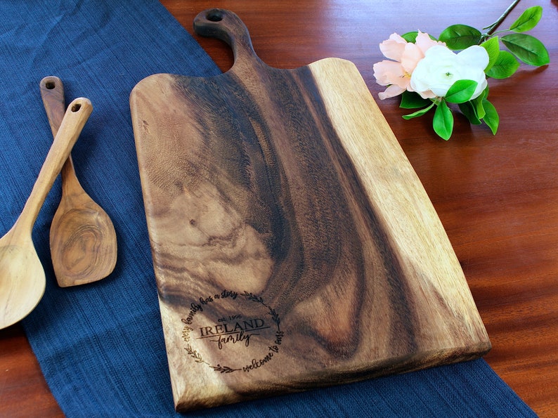 Extra Large Live Edge Handled Charcuterie Board  Cutting image 3