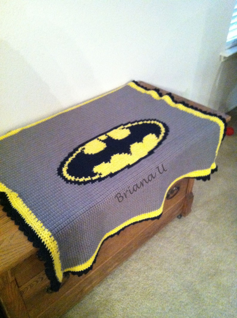 Batman Blanket Crochet | Etsy