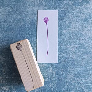 Rubberstempel wilde klaproos voor reizigersdagboek, bloemenstempel voor kaarten maken, cadeau voor minimalistische, industriële ceremonie, Scandinavisch briefpapier