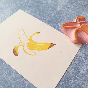 Carimbo de borracha de banana, carimbo de frutas, decoração de diário com marcadores, inserção de correio tradicional, coisas efêmeras de planejador feliz, selva tropical, ferramentas de scrapbooking
