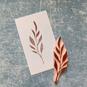 Bladrubberstempel voor junk journal, botanische kaartstempel, natuur scrapbookong accessoires